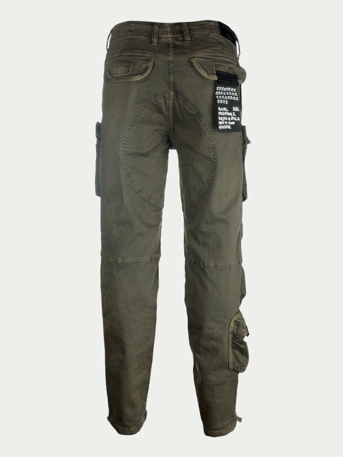 Black Denim 1304 Men's Cargo Pants Olive