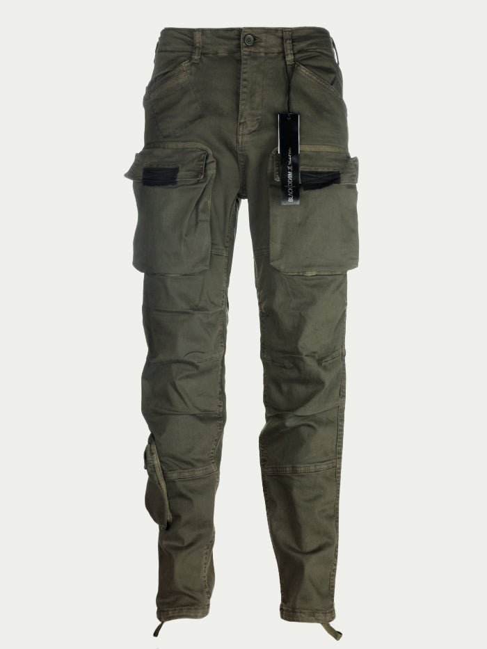 Black Denim 1304 Men's Cargo Pants Olive