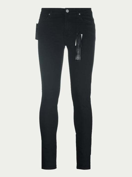 Black Denim Men's Classic Black Skinny Jeans